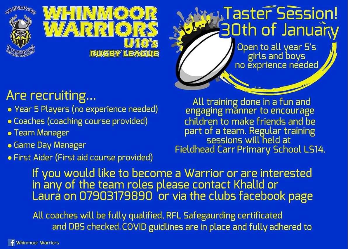 Rugby taster session St James' Primary School, Wetherby